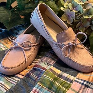 Cole Haan Pink Bow Tie Driving Moccasins. Size 9